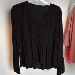 Elegant Black Women's Top